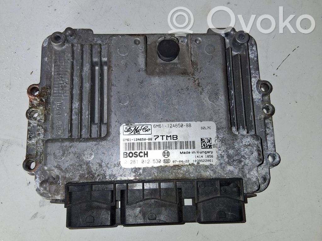 Engine control unit/module   6M6112A650BB,0281012530