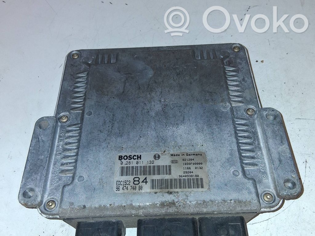Engine control unit/module   0281011132,9647474080,9640938180