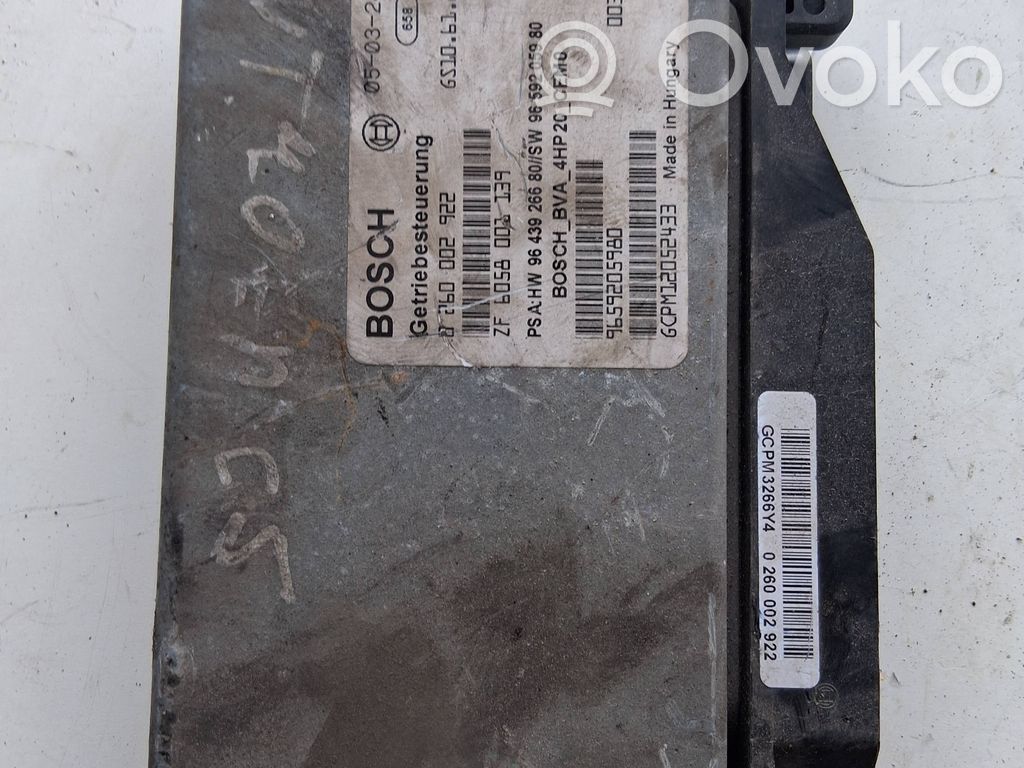Gearbox control unit/module   0260002922,9643926680,9659205980