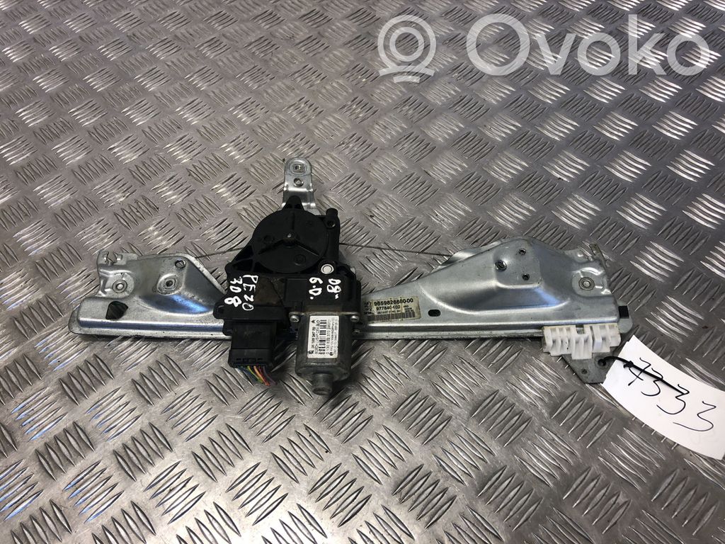 Peugeot 308 Elektryczny podnośnik szyby drzwi tylnych 