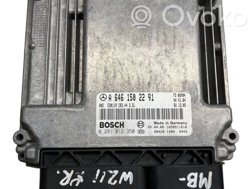 Engine control unit/module   A6461502291,0281012350