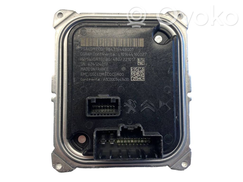 Citroen DS4 Módulo de control de balasto LED 