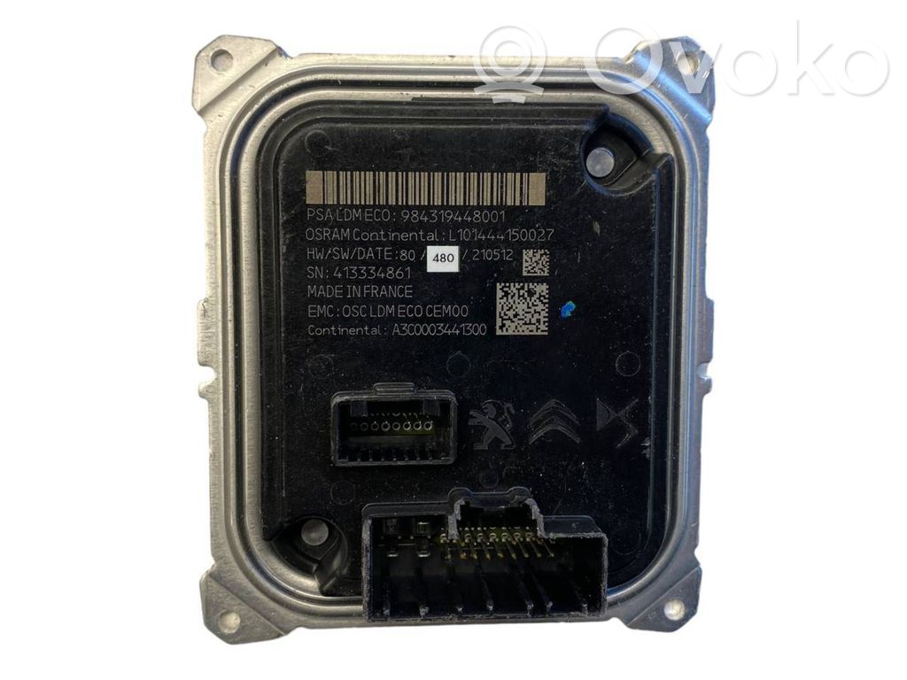 Citroen DS4 Módulo de control de balasto LED 