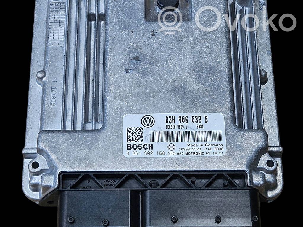 Engine control unit/module ECU   03H906032B,0261S02168