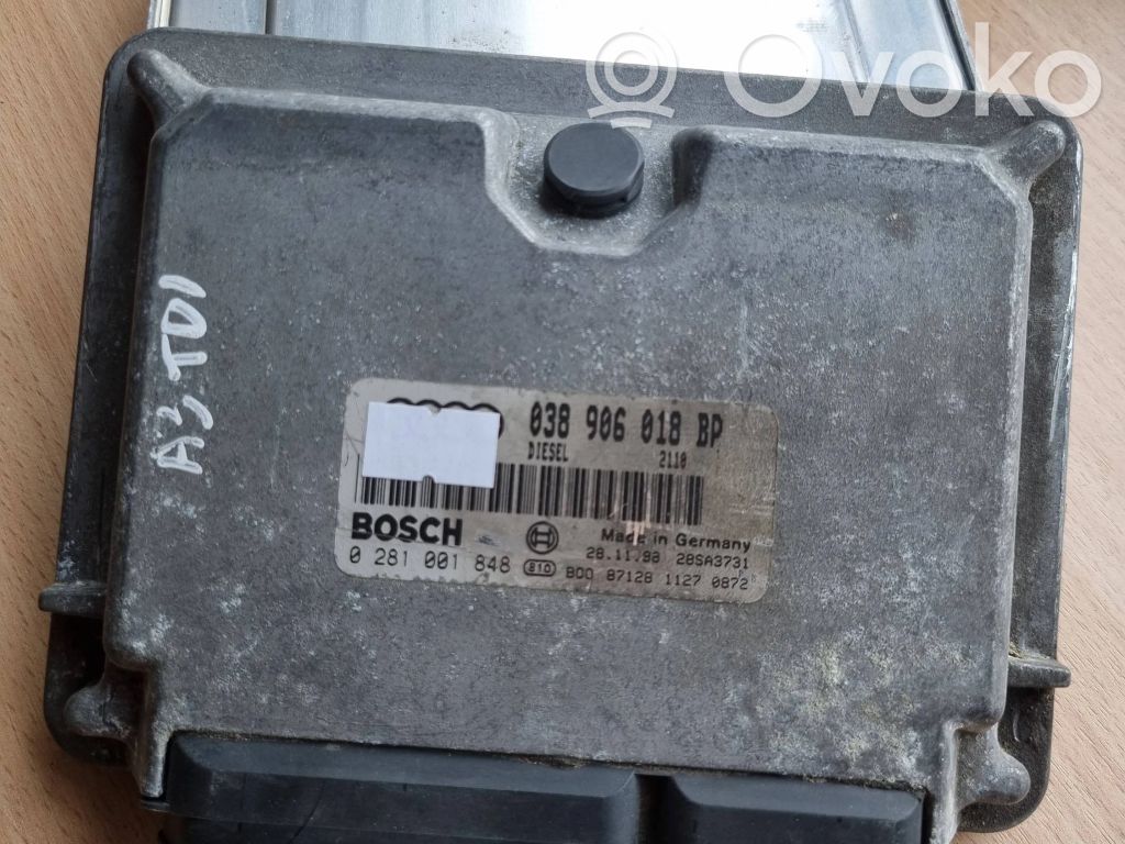 Engine control unit/module   038906018BP,28SA3731,0281001848