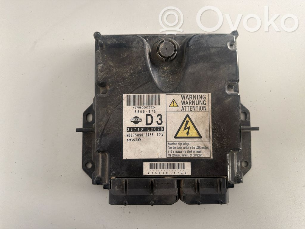 Engine control unit/module   5800675,23710EC07D,MB2758006755