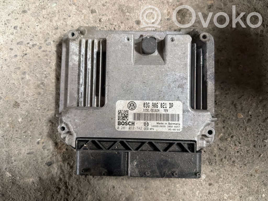 Engine control unit/module   03G906021DP,0281012742,1039S12039