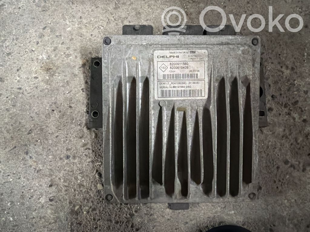 Engine control unit/module   8200911560,8200619409,R0410B034C