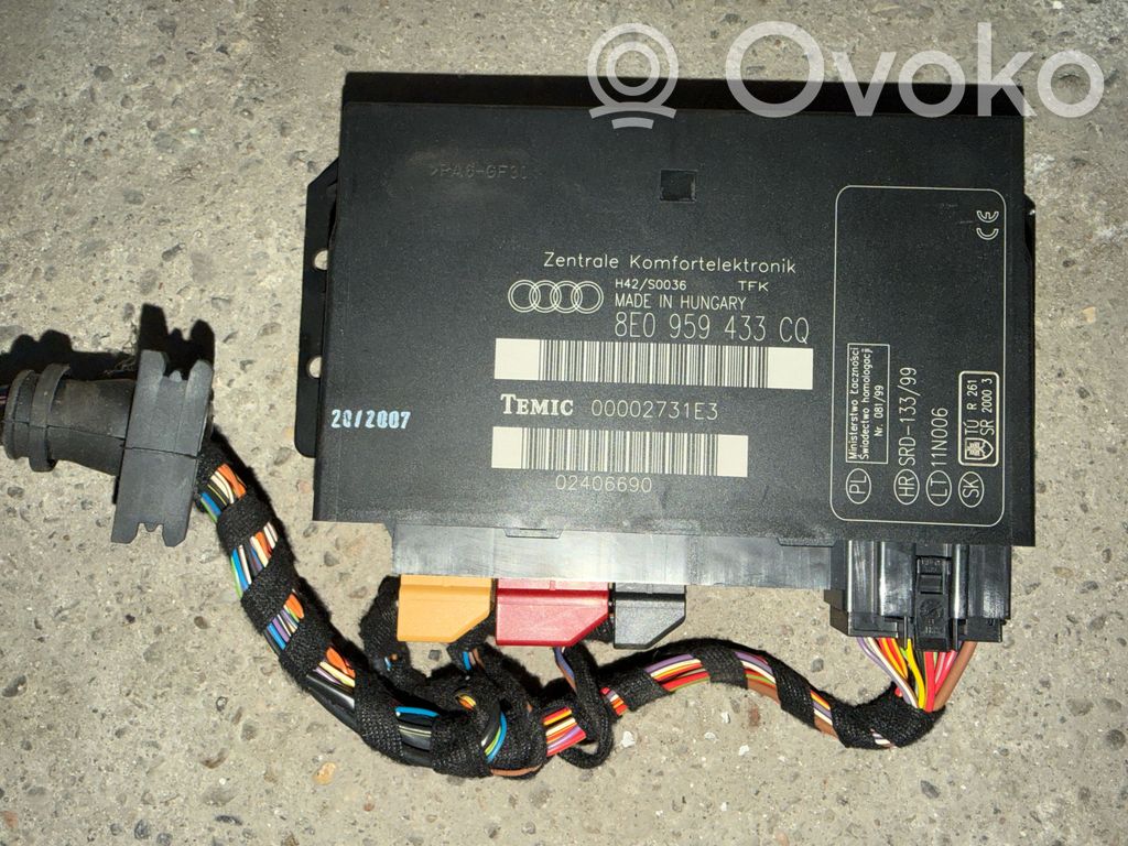 Audi A4 S4 B7 8E 8H Comfort/convenience module 