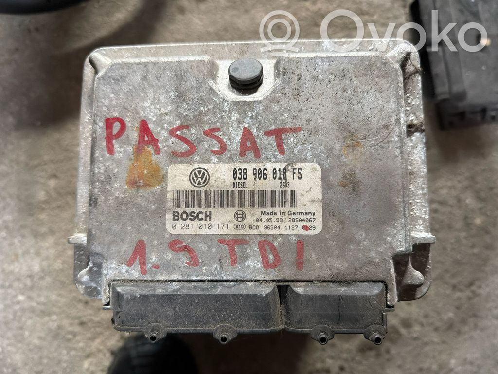 Engine control unit/module   038906018FS,0281010171,28SA4067