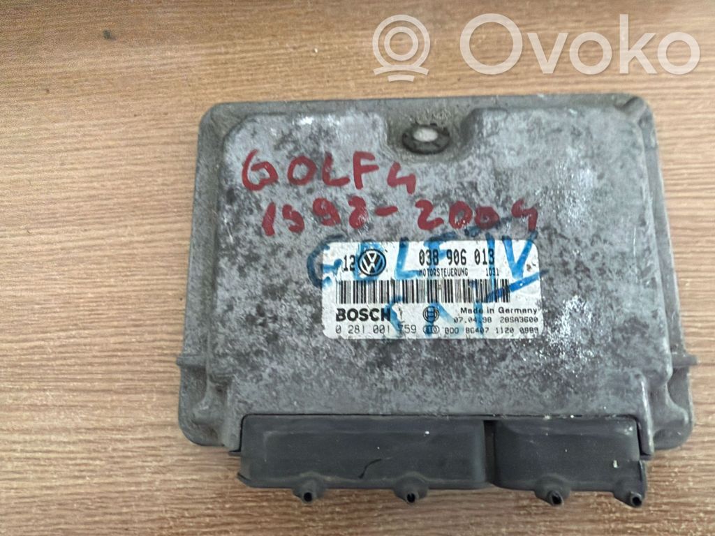 Engine control unit/module   038906013,0281001759,28SA3600