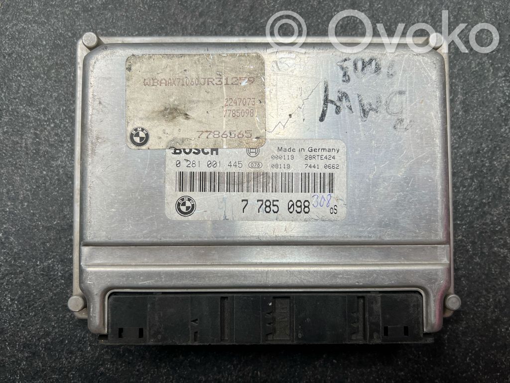 BMW 3 E46 Unitate/modul de control motor 