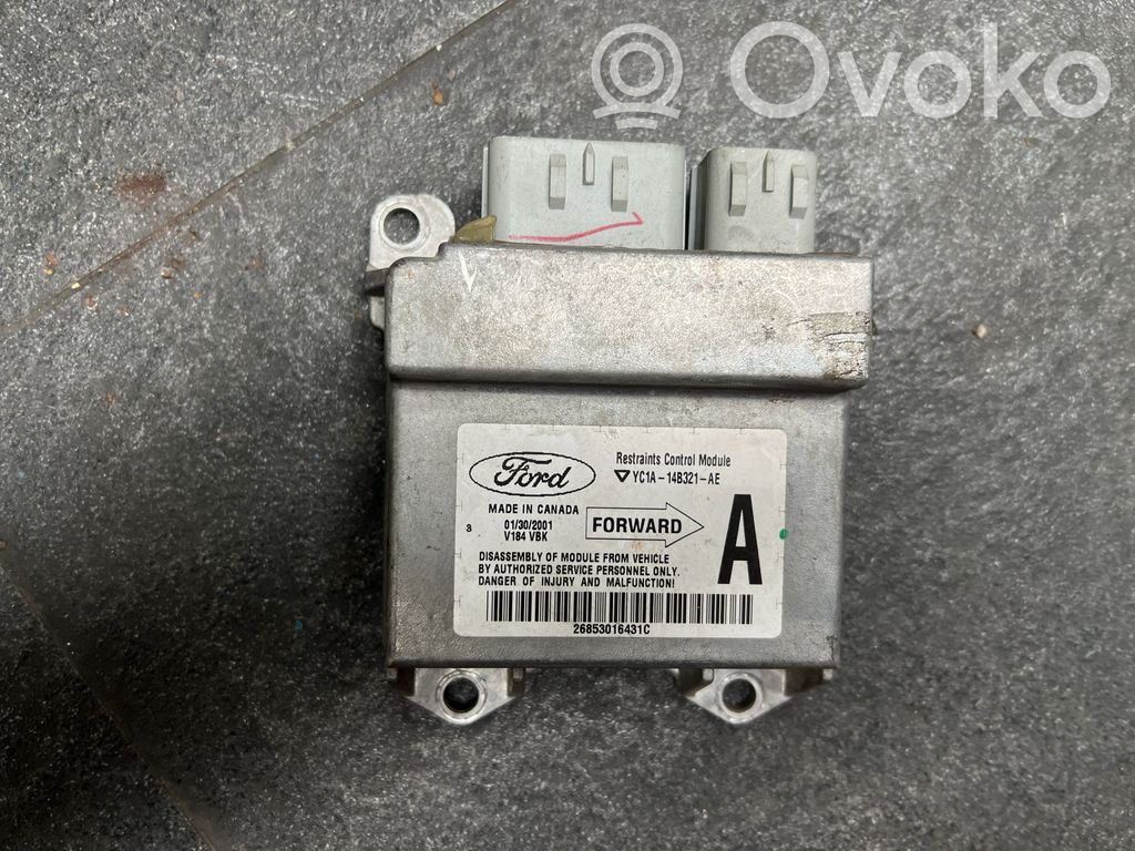 Airbag control unit/module   YC1A14B321AE,V184VBK,26853016431C