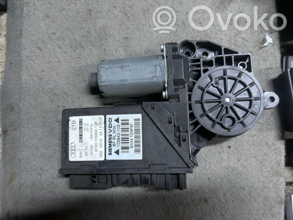 Audi A4 S4 B7 8E 8H Etuoven ikkunan nostomoottori 