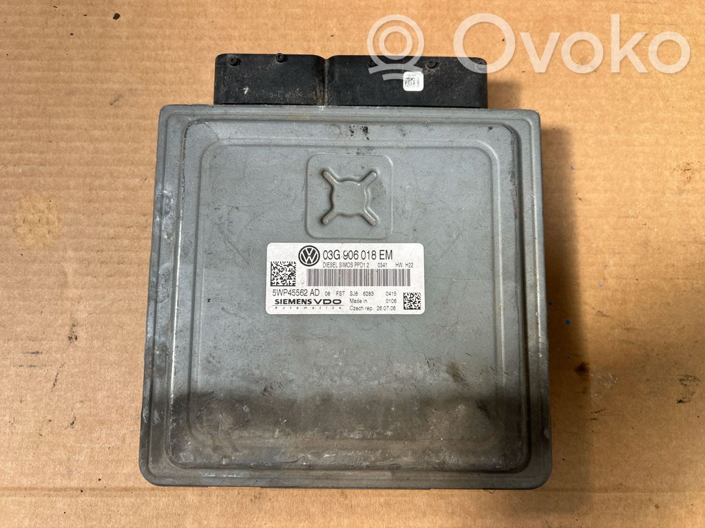 Engine control unit/module   03G906018EM,5WP45562AD