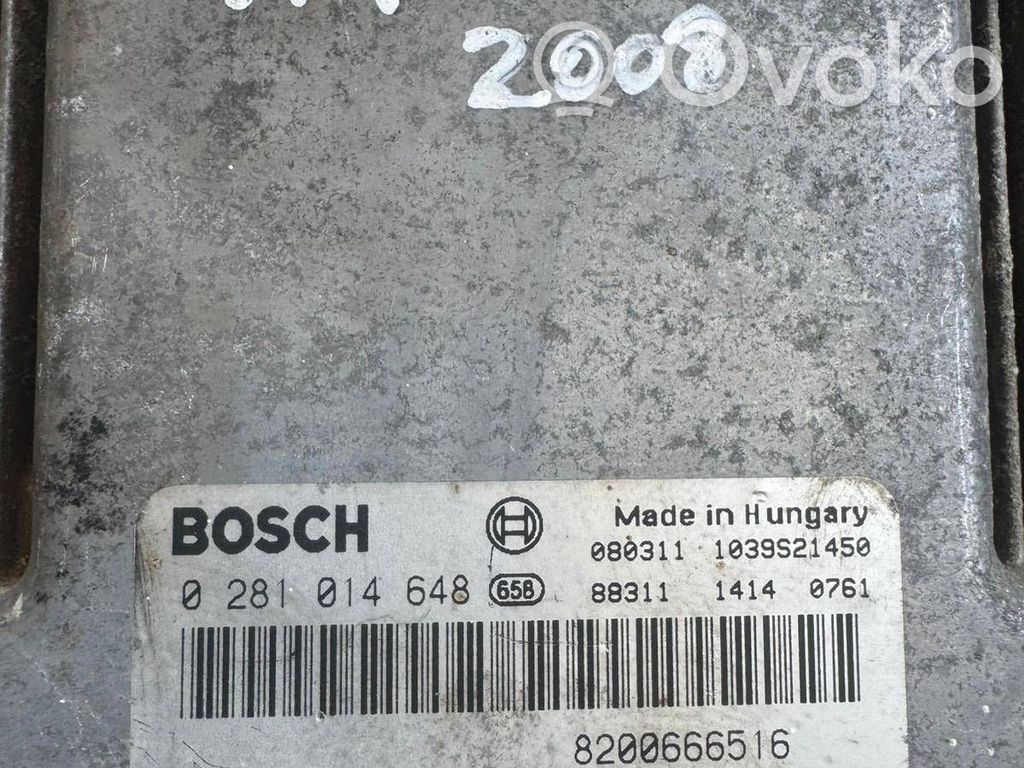 Engine control unit/module   8200666516,0281014648,8200823728