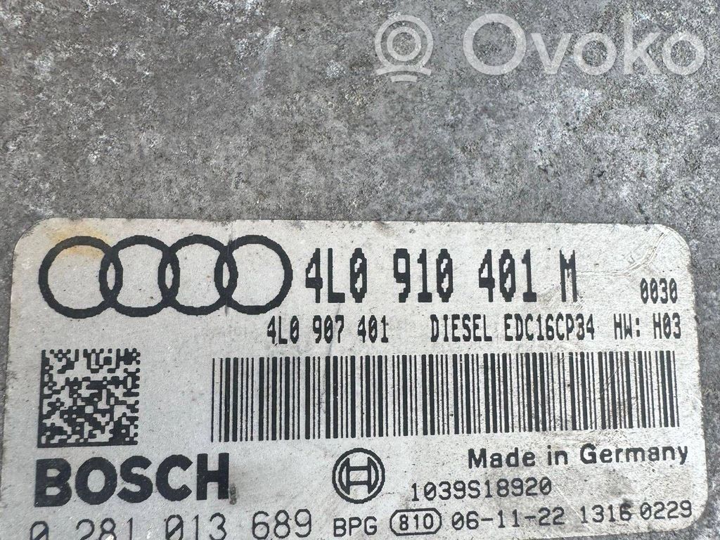 Engine control unit/module   4L0910401M,4L0907401,0281013689