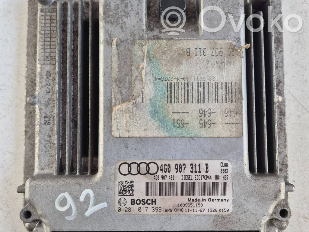 Audi A6 C7 Engine control unit/module 