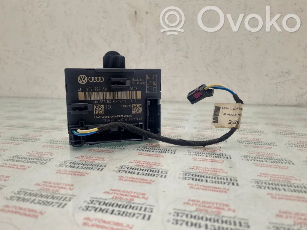 Audi A6 S6 C6 4F Unité de commande module de porte 
