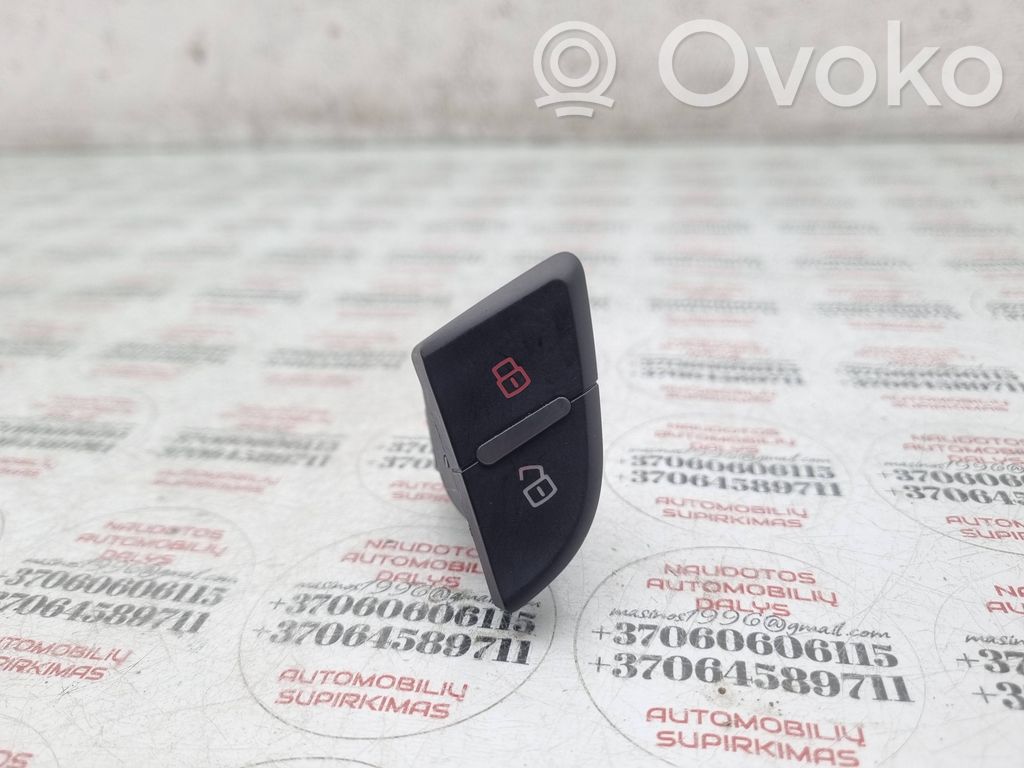 Audi A4 S4 B8 8K Central locking switch button 