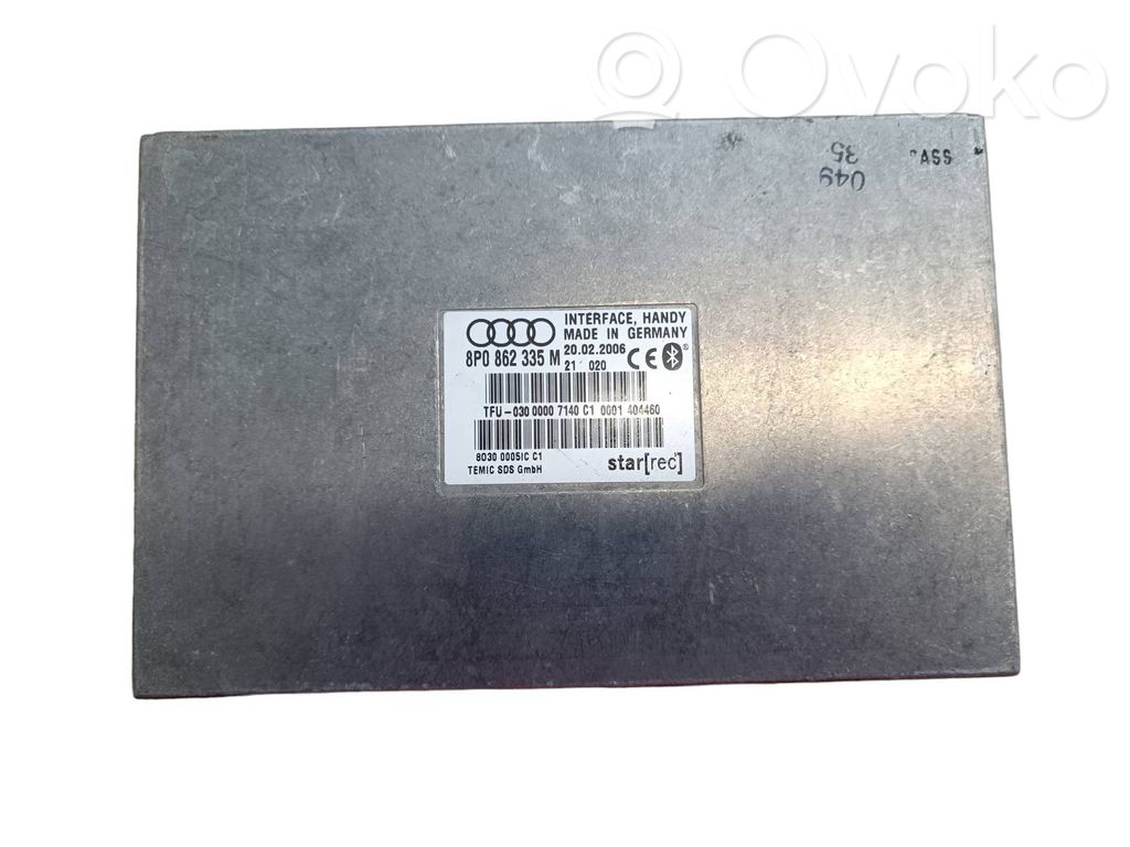 Audi A3 S3 A3 Sportback 8P Bluetooth control unit module 