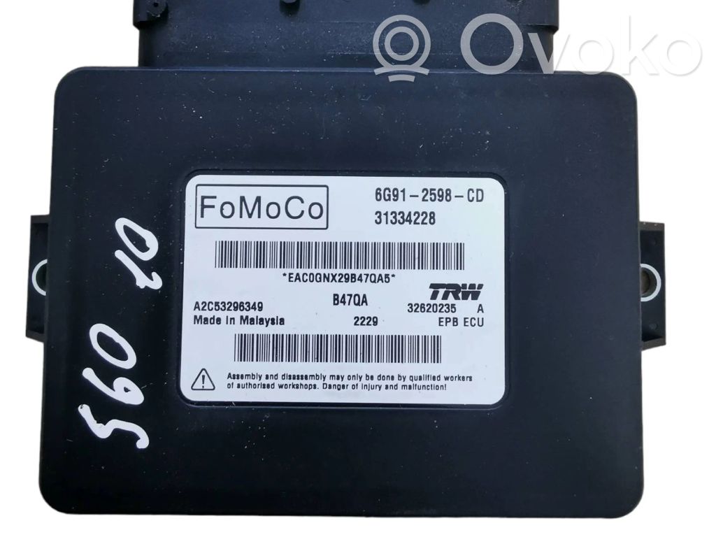 Volvo S60 Module de commande de frein à main 