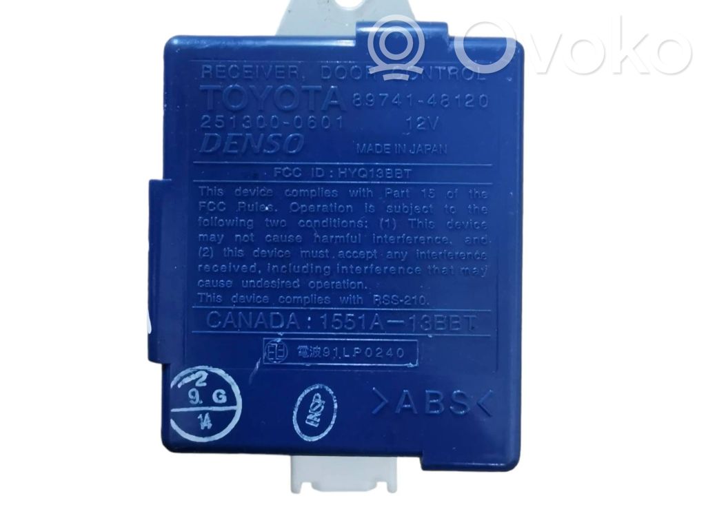 Moduł / Sterownik systemu uruchamiania bezkluczykowego   8974148120,91LP0240,2513000601,1551A13BBT