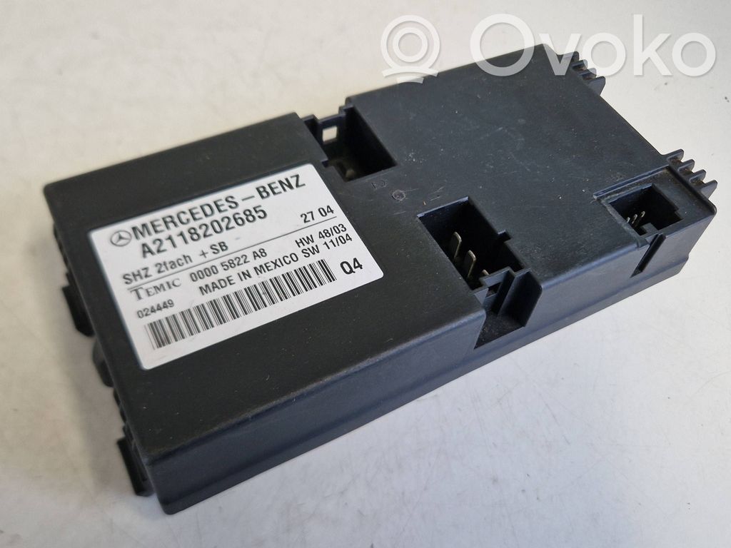 Mercedes-Benz E W211 Module de commande de siège 