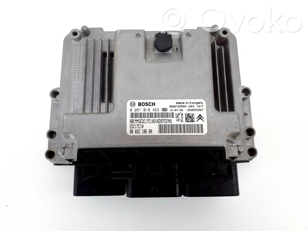 Engine control unit/module   9666729580,0281018463,9802218680
