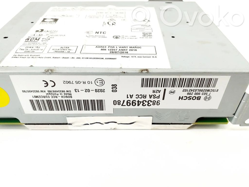 Peugeot 208 II Moduł / Sterownik GPS 
