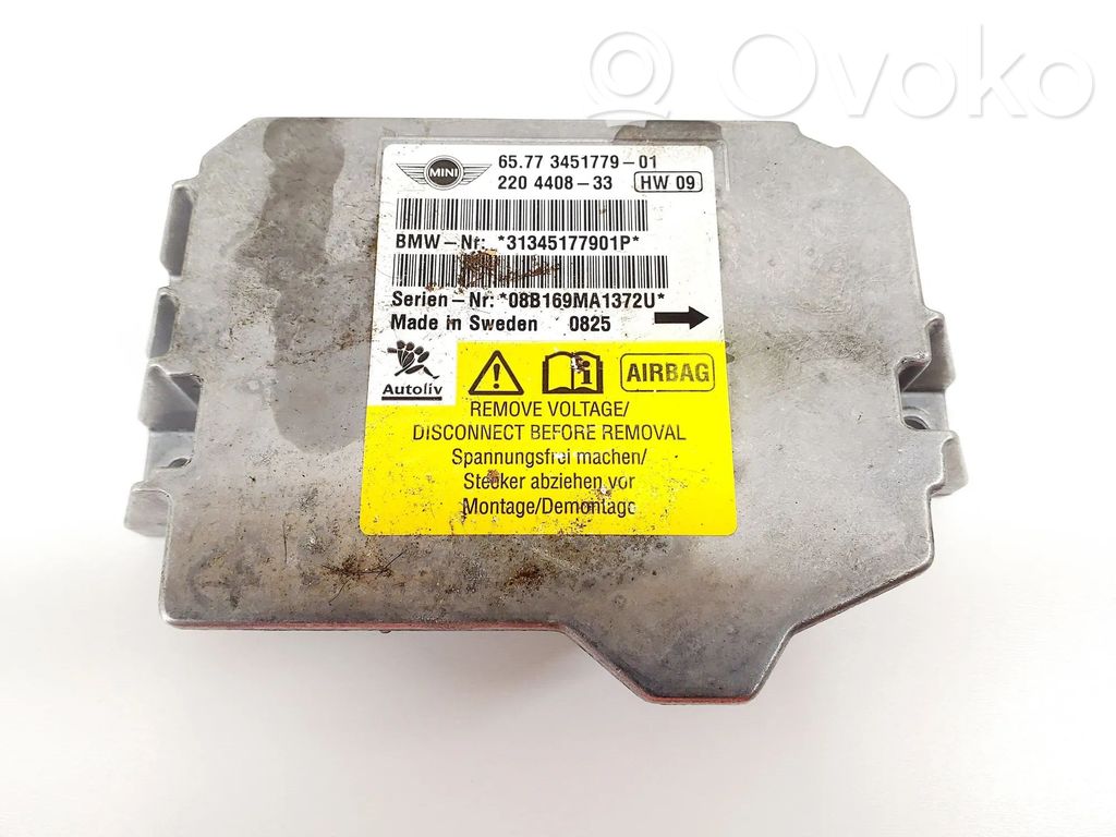 Mini One - Cooper Coupe R56 Airbag control unit/module 
