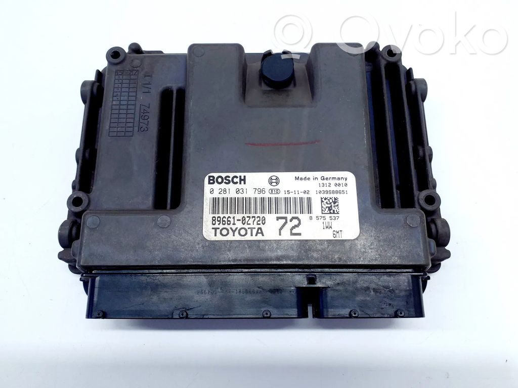 Toyota Auris E180 Unidad de control/módulo del motor 
