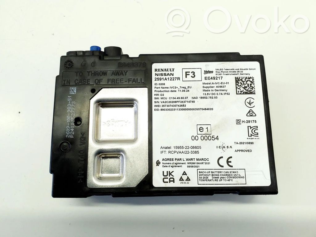 Renault Megane E-Tech Module unité de contrôle Bluetooth 