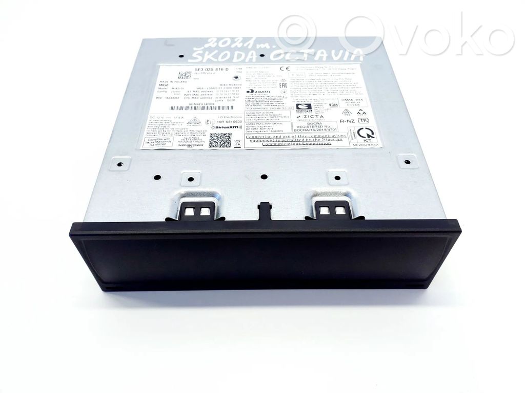 Skoda Octavia Mk4 GPS navigation control unit/module 
