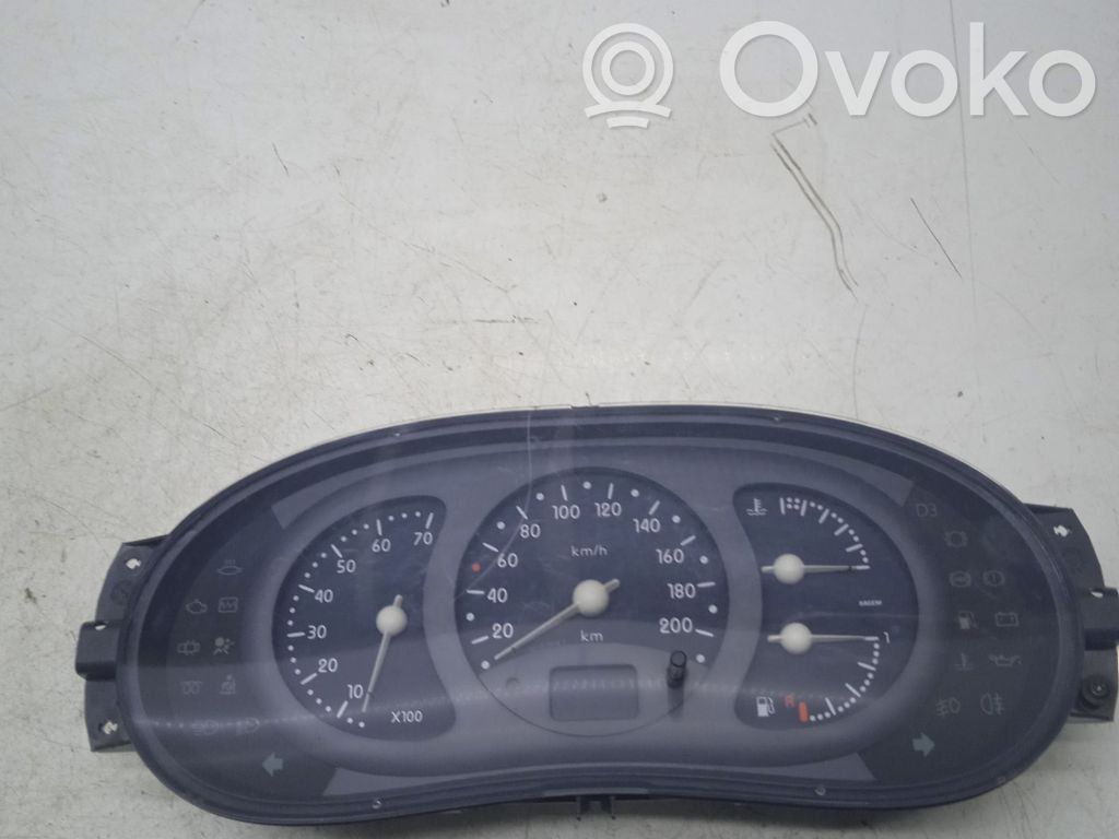 Renault Clio II Speedometer (instrument cluster) 