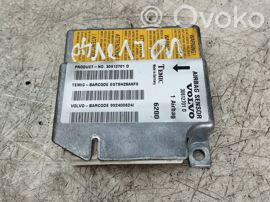 Volvo S40, V40 Airbag control unit/module 