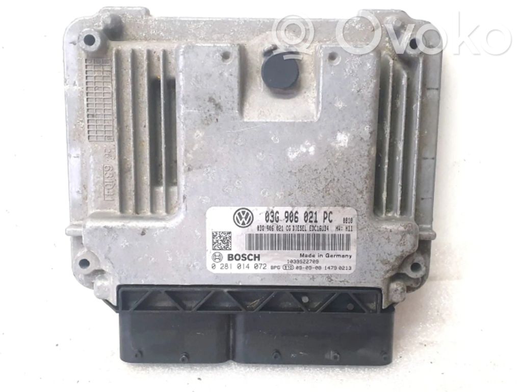 Engine control unit/module   03G906021PC,0281014072