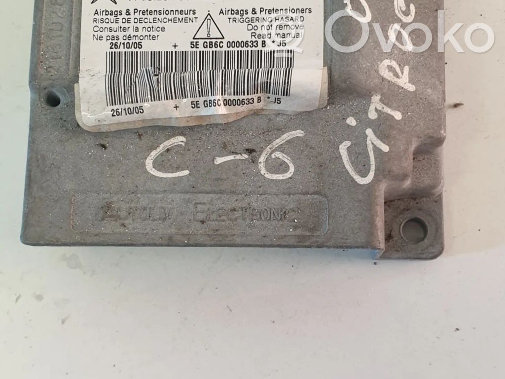 Citroen C6 Airbag control unit/module 