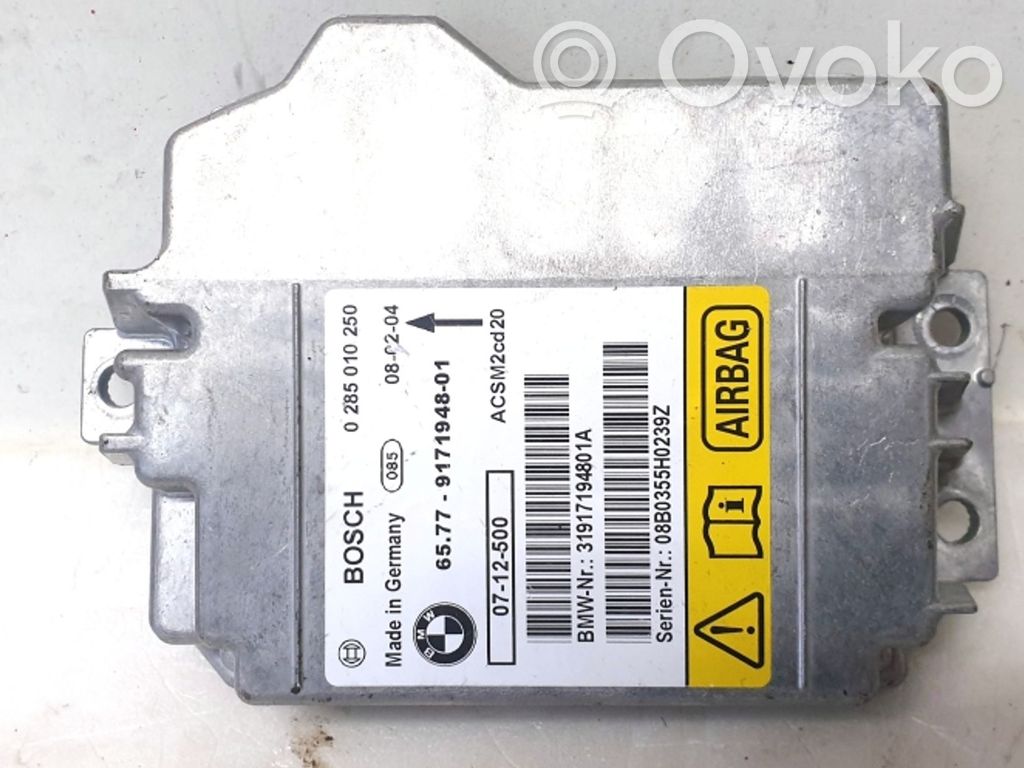 BMW X6 E71 Airbag control unit/module 