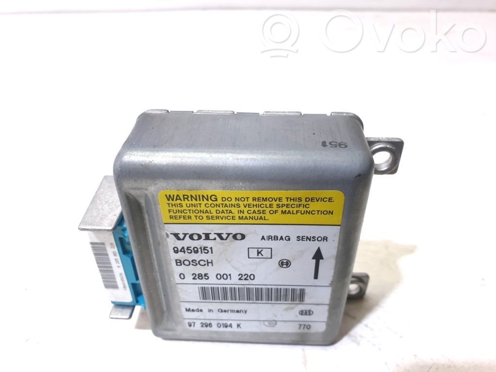 Volvo S70  V70  V70 XC Airbag control unit/module 