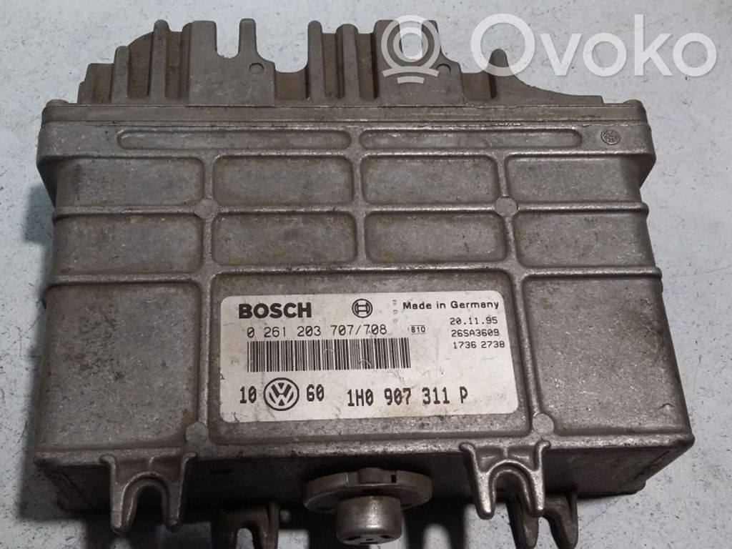 Engine control unit/module   1H0907311P,0261203707708