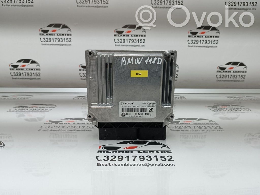 BMW 1 E81 E87 Unité de commande, module ECU de moteur 