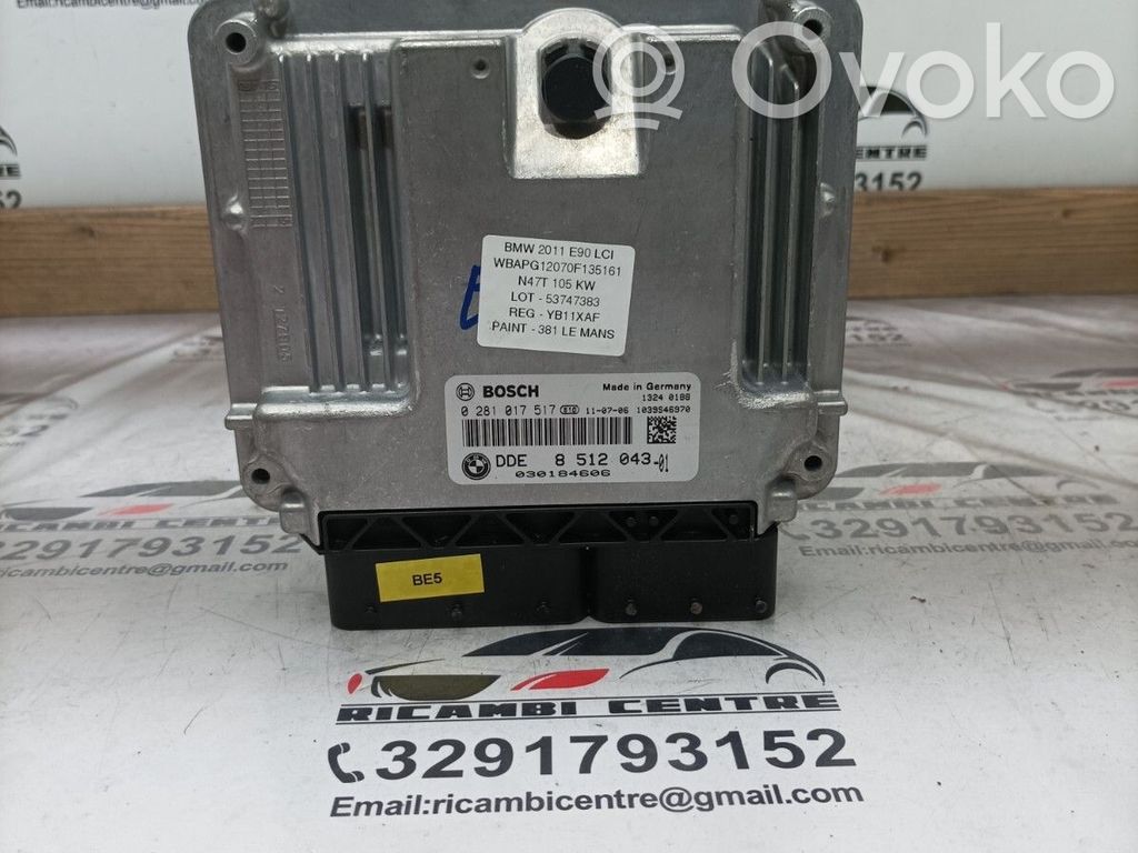 BMW 3 E90 E91 Engine control unit/module ECU 