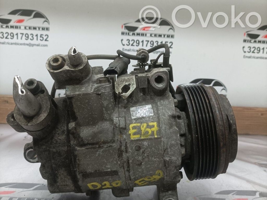 BMW 3 E90 E91 Ilmastointilaitteen kompressorin pumppu (A/C) 