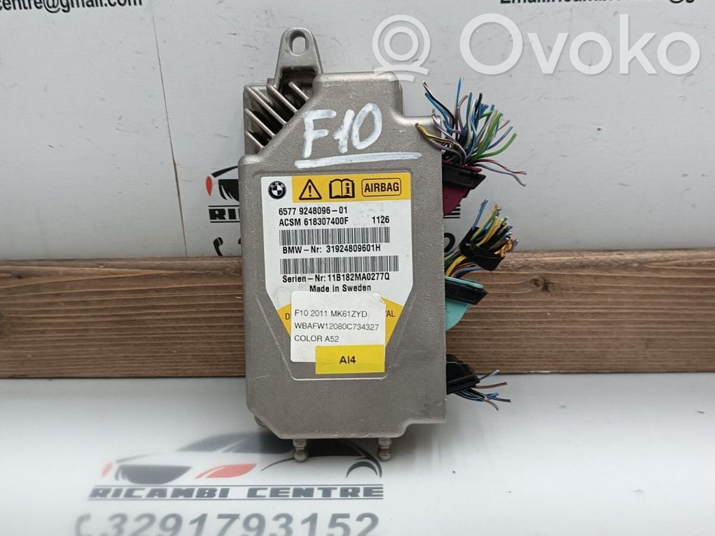 Airbag control unit/module   924809601,618307400F,65779248096,6577924809601