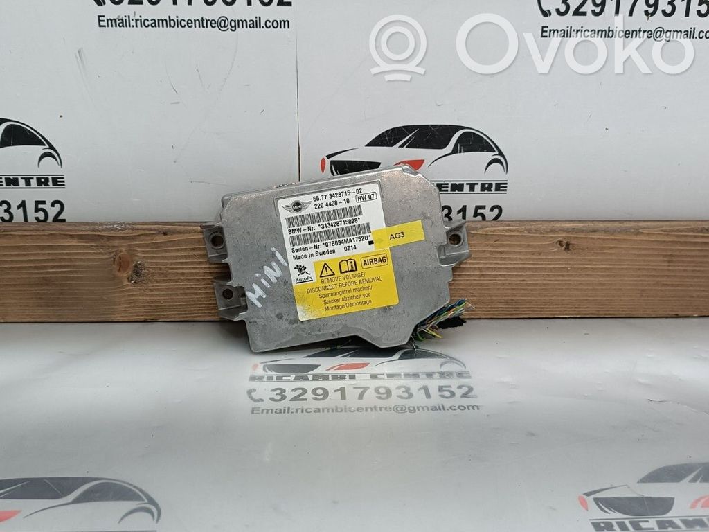 Mini One - Cooper Coupe R56 Sterownik / Moduł Airbag 