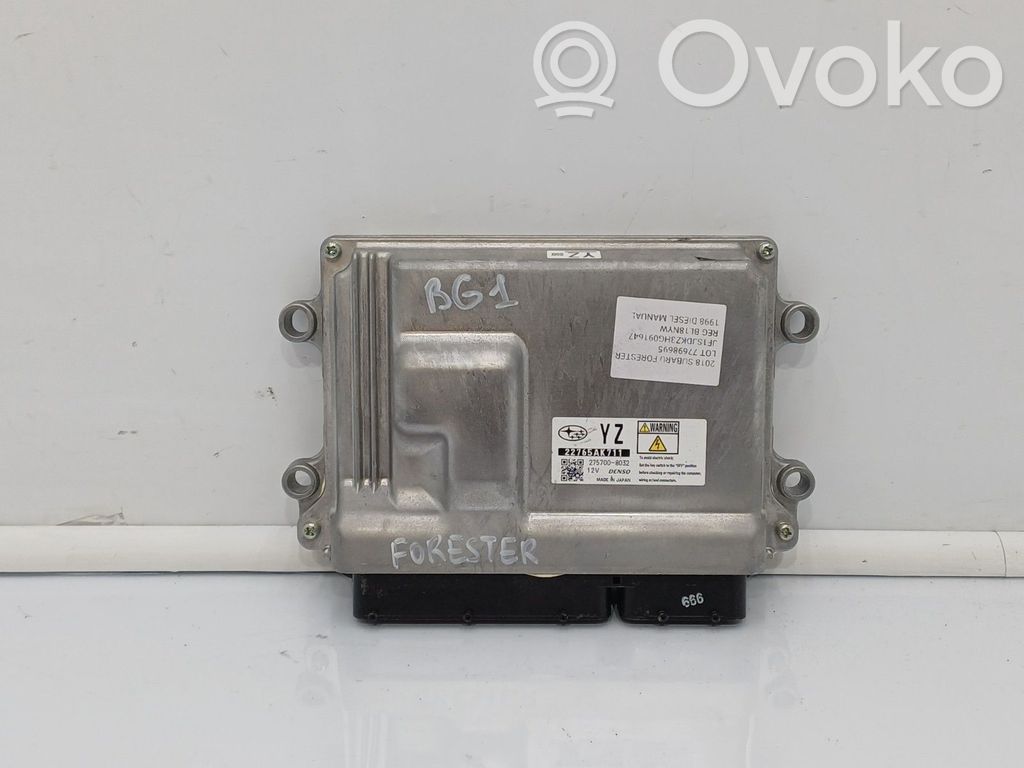 Engine control unit/module ECU   22765AK711,108KW,147CV,2757008032,EE20Z