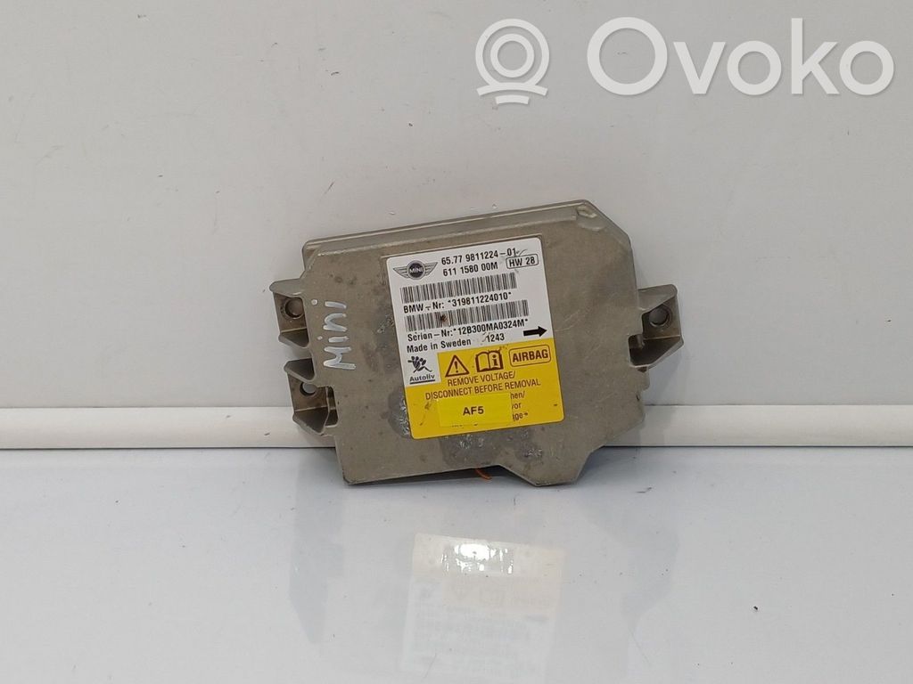 Sterownik / Moduł Airbag   65779812297,319811224010,611158000M,65773428715,65773451779,65773454346,65779807169,65779808714,65779809354,65779811224,6577981122401,65779812297