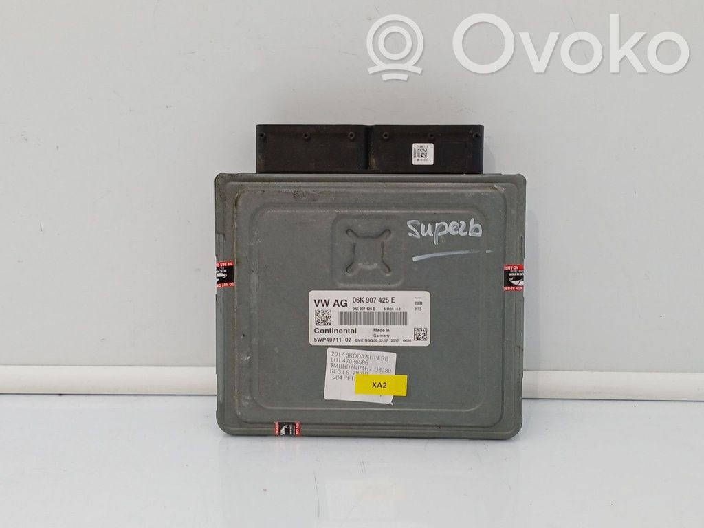 Engine control unit/module ECU   06K907425E,162KW,220CV,3G0906259,3G09062593V0,5WP4971102