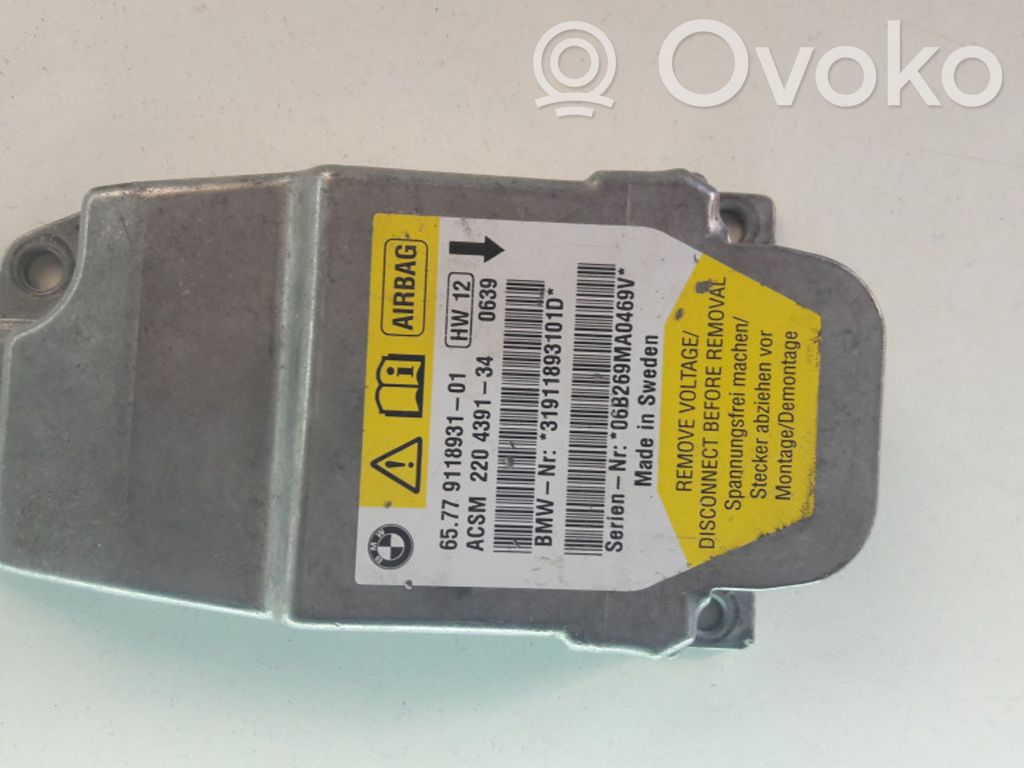 BMW 5 E60 E61 Airbag control unit/module 
